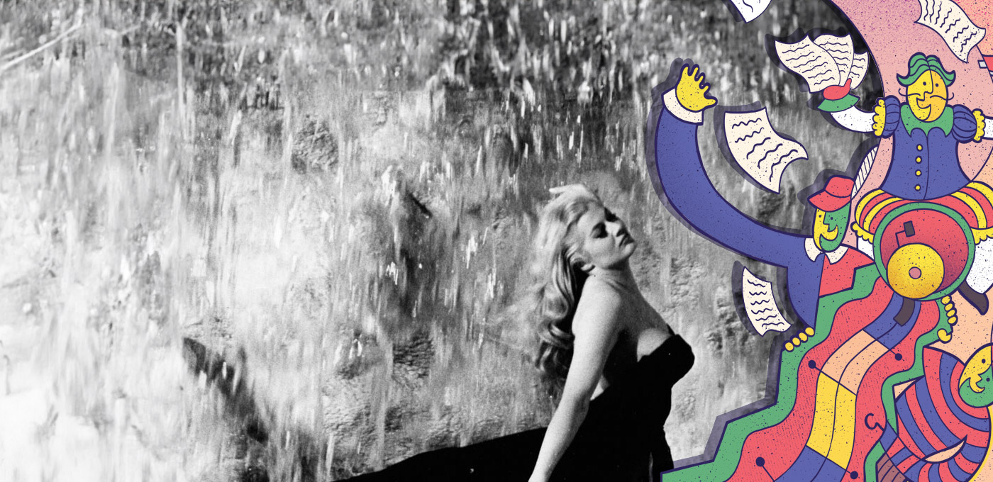 LA DOLCE VITA (1960)<br/><span style='color:#fdce50!important;font-size:0.8em;'>Duminică, 6 iulie, ora 16.00</span>