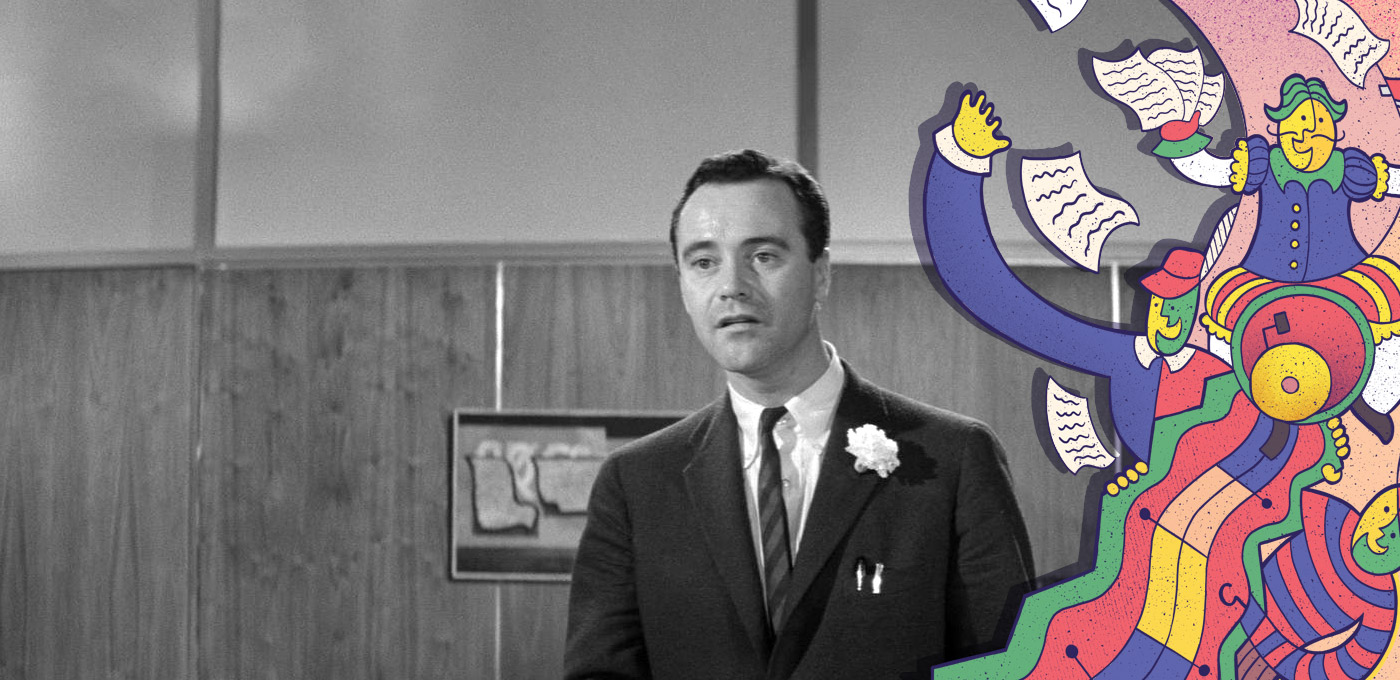 APARTAMENTUL (1960)<br/><span style='color:#fdce50!important;font-size:0.8em;'>Sâmbătă, 5 iulie, ora 16:30</span>